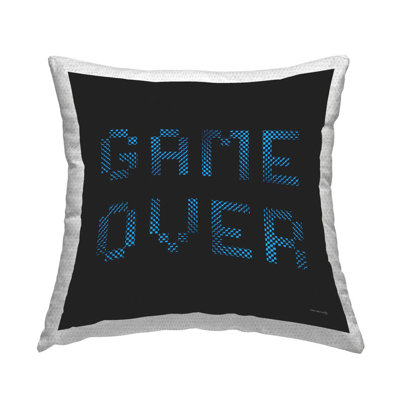 Coussin extérieur Game Over Pixel par Yass Naffas Designs