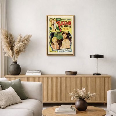 «Tarzan the Fearless Jungle Adventure», affiche de film classique, photos de jungle rétro, impression sur toile encadrée