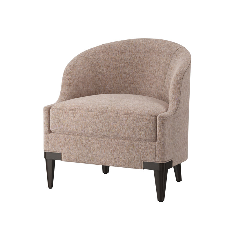 Fauteuil demi-tonneau Lafayette, Grès Vault (tissu performance) 1172-92, Expresso
