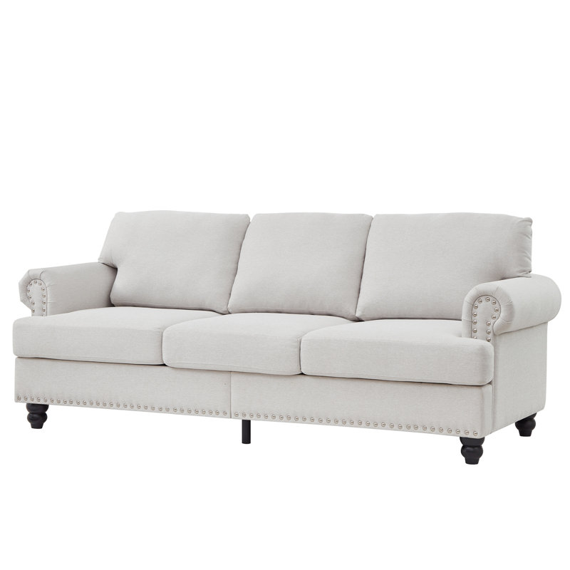 Canapé rembourré 83 po, Beige