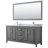 Daria 72'' Double Bathroom Vanity with Carrara Marble Top-97900761-97900768-97900764
