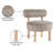 Ambre Vegan Shearling Fabric Upholstered Accent Chair-2026731440-2026731446