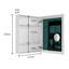 Pharmacie pour salle de bain à porte simple avec miroir, 24 po x l 30 po, H 24 po x H 30 po, bords biseautés, argent