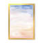 Abstrait pastel avec taches bleu foncé, rose et beige - Peinture sur toile encadrée-59851409-59851410