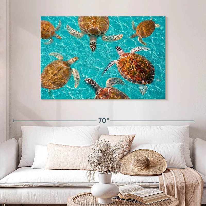 Bramt, tortues de la Riviera Maya, H 32 po x l 48 po