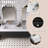 Walnut Bathroom Vanity With Glossy White Solid Surface Sink