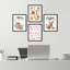 «Eggnog Gingerbread Seasonal Illustration», impression encadrée sur papier, 4 pièces-97770280-97770283