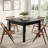 Square Wood Dining Table for 4-1976310081