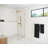 Venus 28 in. x 86.75 in. Fully Frameless Arched Single Fixed Shower Panel-57983426