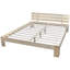 vidaXL Bed Frame Solid Pinewood-43556313-43556314