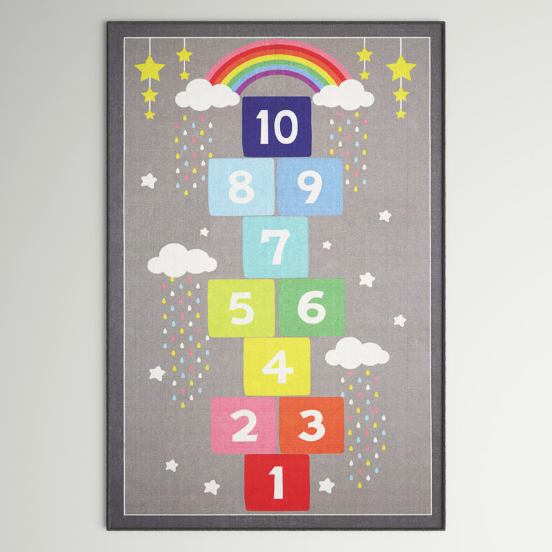 Tapis lavable à la machine Emme Kids, Rectangle 4 pi x 6 pi