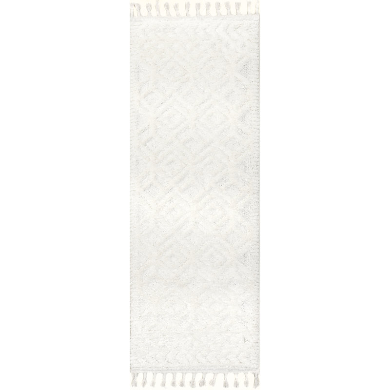Tapis géométrique Akia, Tapis de couloir 2 pi 8 po x 8 pi