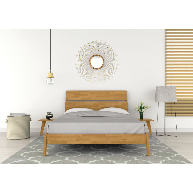 Linn Solid Wood Nightstand, Taupe