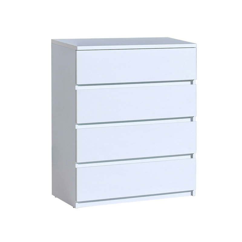 Crear 80.1cm W 4 - Drawer Chest of Drawers, White