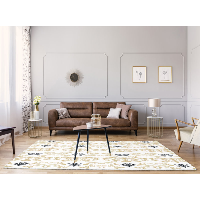 Damask Indoor Rug, Rectangle 8' x 10'