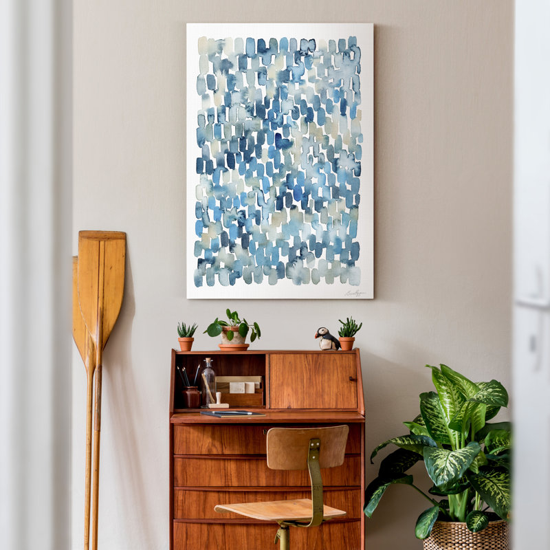 «Gold and Gray Exploration IX», reproduction d'art sur toile, H 27 po x l 18 po x P 1 po
