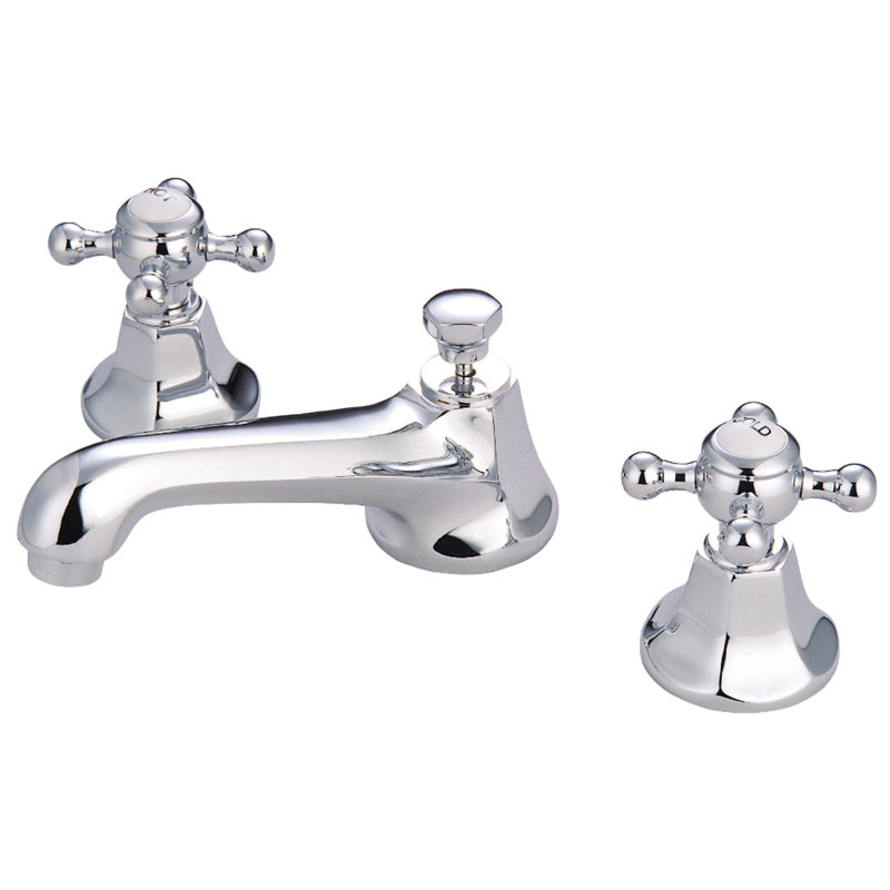 Metropolitan Widespread Bathroom Faucet with Drain Assembly, Polished Chrome