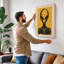 Alien Icon Retro - Wrapped Canvas-804368641-804368653