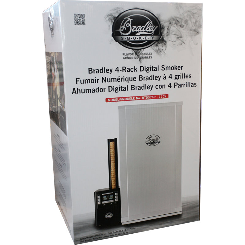 Bradley 4-Rack Stainless Steel Digital Electric Smoker