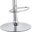 Tabouret de bar contemporain pivotant réglable avec siège et dossier rembourrés, noir-497598248