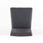 Ensemble de 2 tabourets de bar rembourrés à hauteur de comptoir de 26,25 po avec garniture cloutée, gris anthracite foncé et noyer, tissu