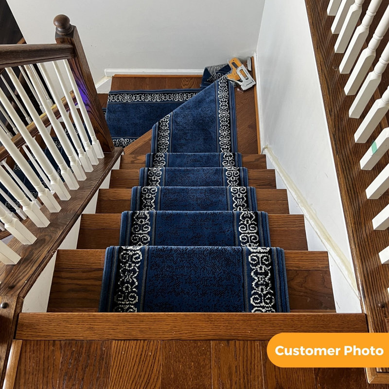 Stair Runner Geometric Shapes Area Rug, Runner 80 x 510 cm