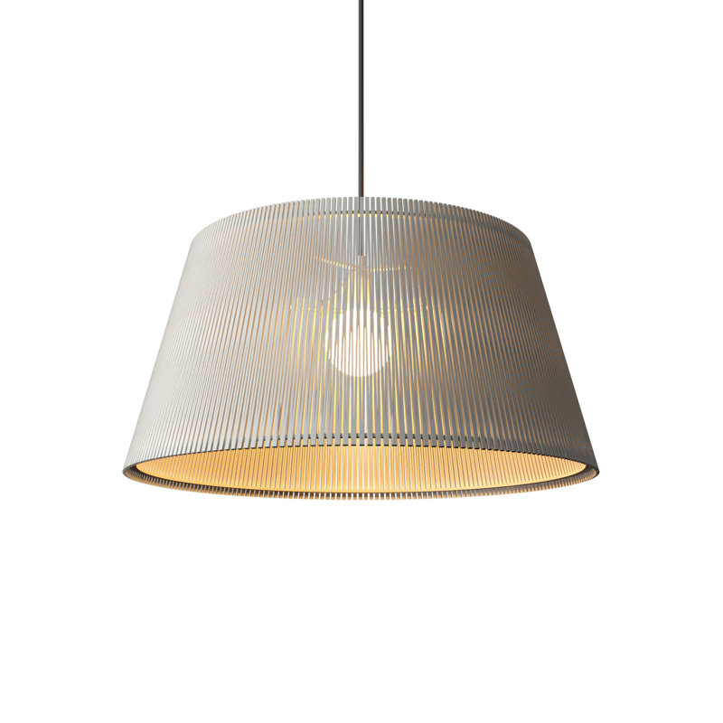 Living Hinges 1 - Light Pendant, 8.86" H x 17.72" W x 17.72" D, Organic White