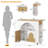 Rolling Kitchen Island with Storage, Kitchen Island Cart with Drop Leaf Countertop, Island Table with Arch Open Shelf