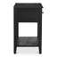 Table de chevet Delma noir antique