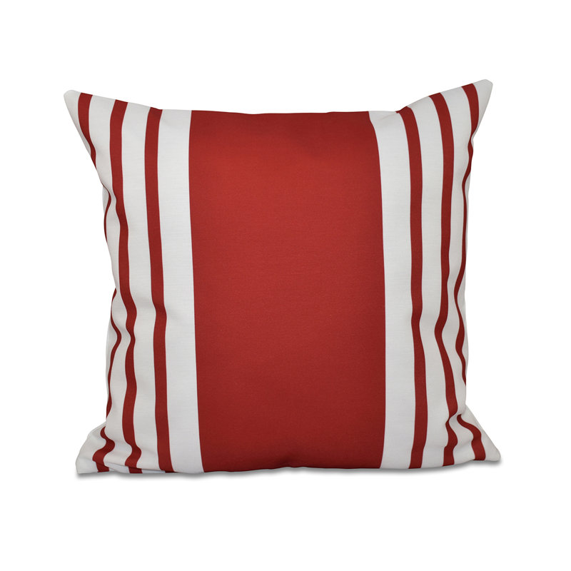 Coussin Big and Bold, H 20 po x l 20 po x P 7 po, Rouge
