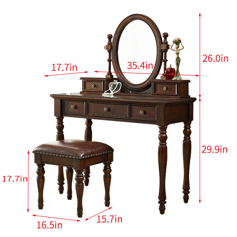 Meuble-lavabo rétro en bois massif