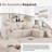 108" Modular Sofa Corduroy Modern L Shaped Sectional For Living Room-1473597404