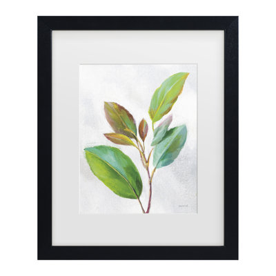 «Danhui Nai Natural Riches Leaves II», art encadré mat