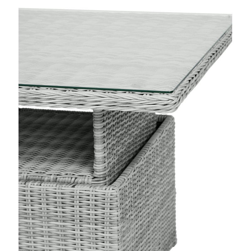 Safire Aluminium and Rattan Dining Table