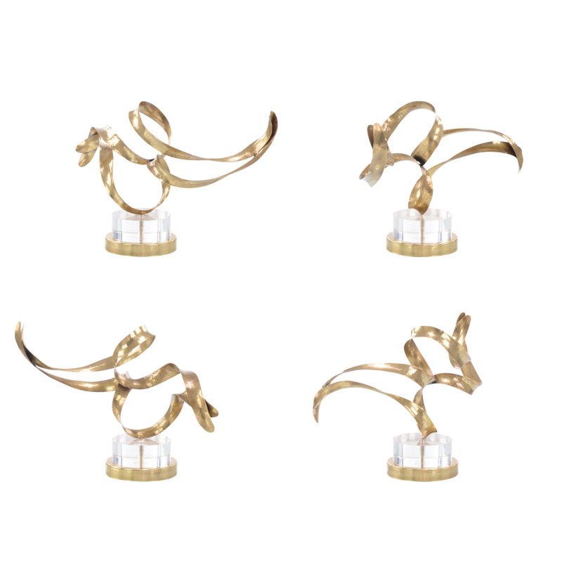 Antique Brass Sculptural Ribbons III