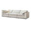 Coussin modulaire blanc en polyester-1815200867