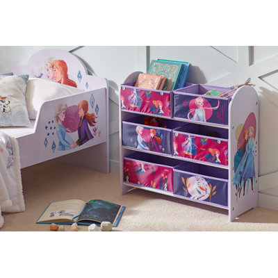 Disney Frozen Storage Unit with 6 Storage Boxes for Kids