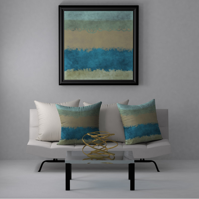 Brève housse de coussin décorative carrée passionnée et insert, 24 po x 24 po