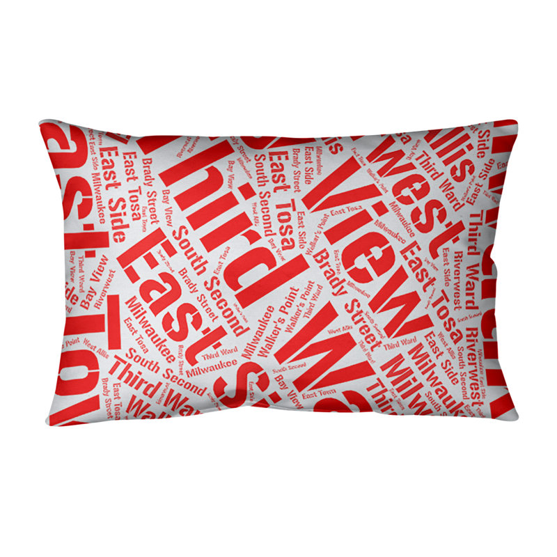 Coussin lombaire intérieur/extérieur milwaukee, Non, Rouge