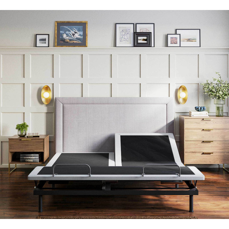 Btx4 Split Top King Adjustable Bed Base With Head And Foot Position Adjustment