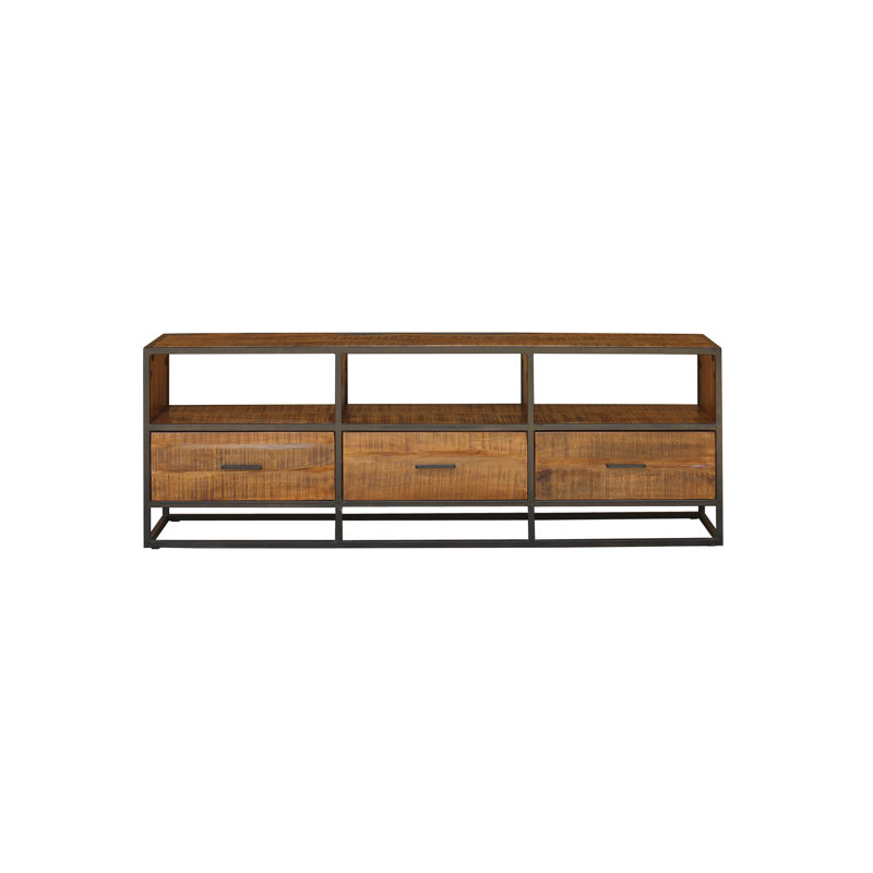 Cumby Unfinished TV Stand for TVs up to 70", Walnut