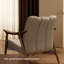 Fauteuil simple en cuir beige 32,68 "