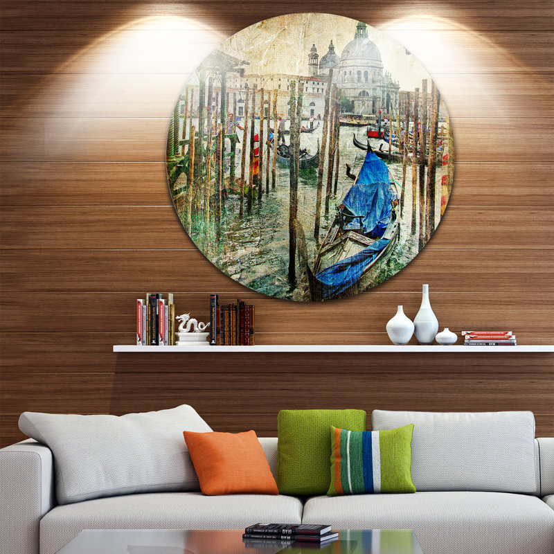 «Beautiful Venice», reproduction d'art, H 38 po x l 38 po x P 1 po, Métal