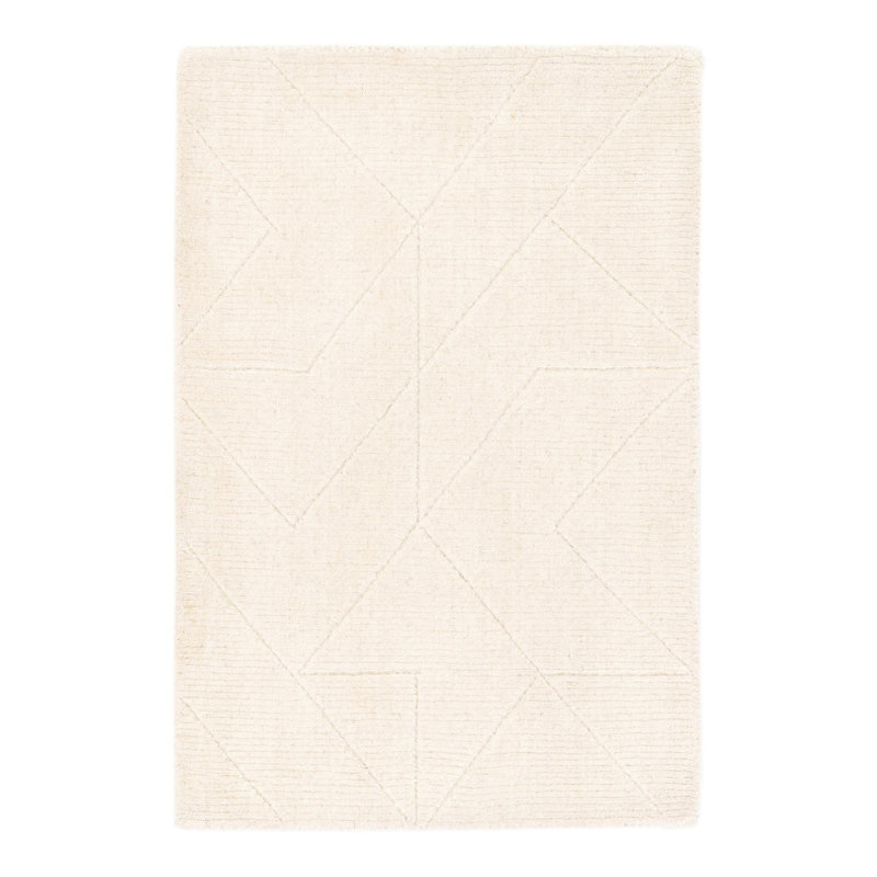 Tapis géométrique en laine touffeté à la main Cyndle, Rectangle 2 pi x 3 pi 1 po