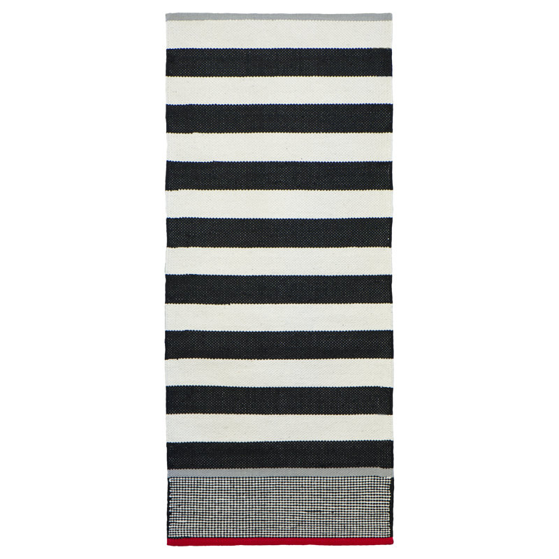 Runner Dartmoor Geometric Cotton Hand Woven Area Rug, Runner 60 x 220cm