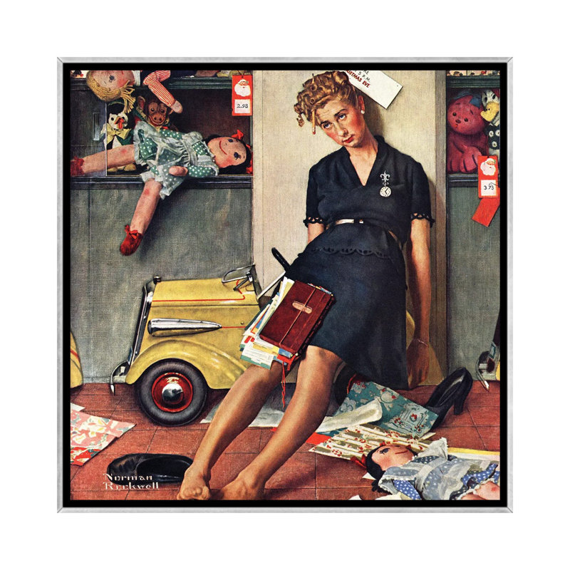 «Santa's Helper», reproduction d'art sur toile encadrée, H 37 po x l 37 po, Impression encadrée sans passe-partout