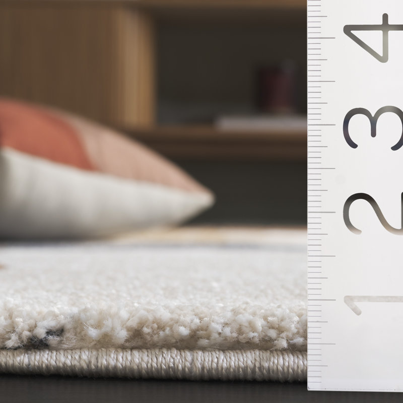 Tapis abstrait Contour 307 Performance, Nouveauté 5 pi 5 po x 7 pi 6 po