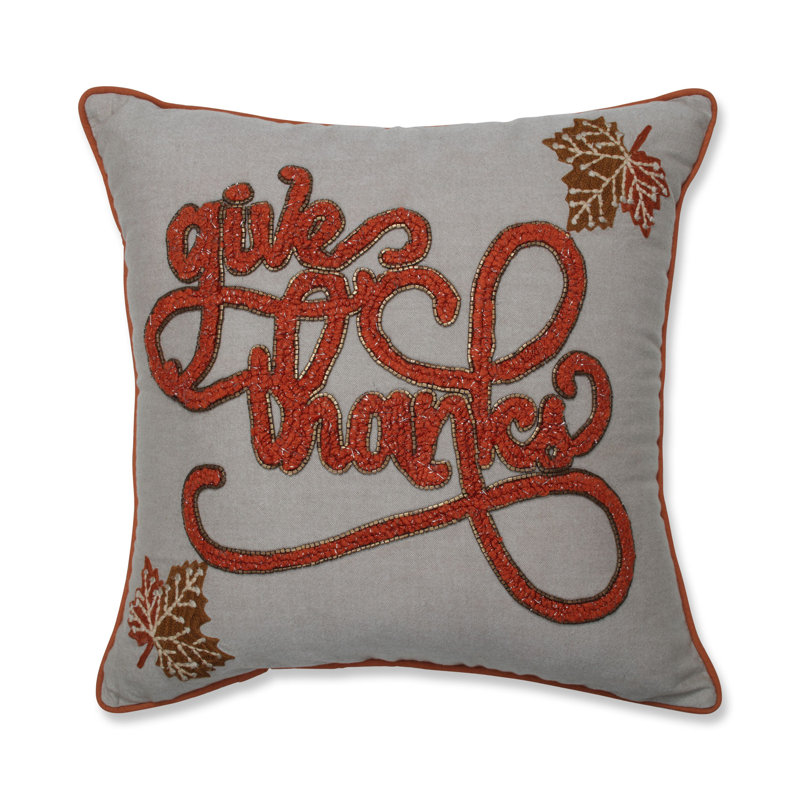 Cotton Reversible Throw Pillow