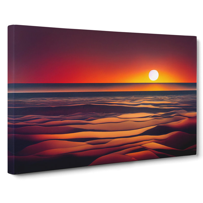 Great Ocean Sunset - Wrapped Canvas, 35cm H x 50cm W x 3cm D