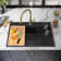 33'' L Drop-In Single Bowl Quartz Composite Kitchen Sink